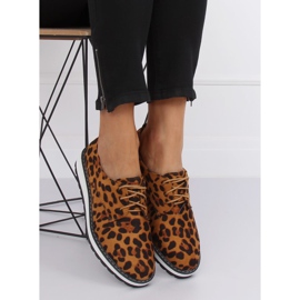 Mocassins femme léopard C-7225 Imprimé léopard brun 1