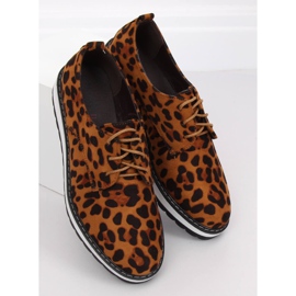 Mocassins femme léopard C-7225 Imprimé léopard brun 3