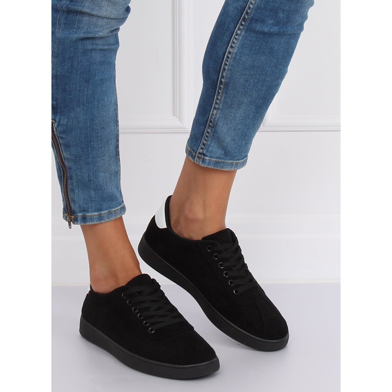 Baskets noires pour femmes LX-9857 Noir le noir 2