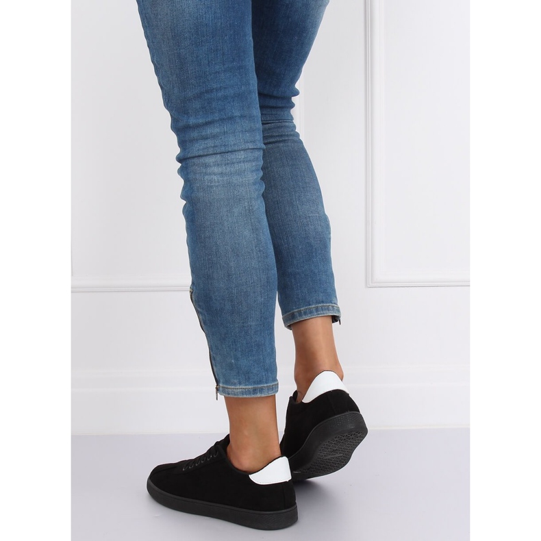 Baskets noires pour femmes LX-9857 Noir le noir 1