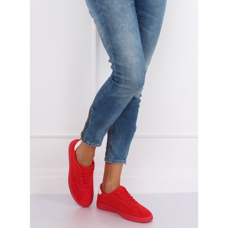 Baskets rouges pour femmes LX-9857 Rouge 1