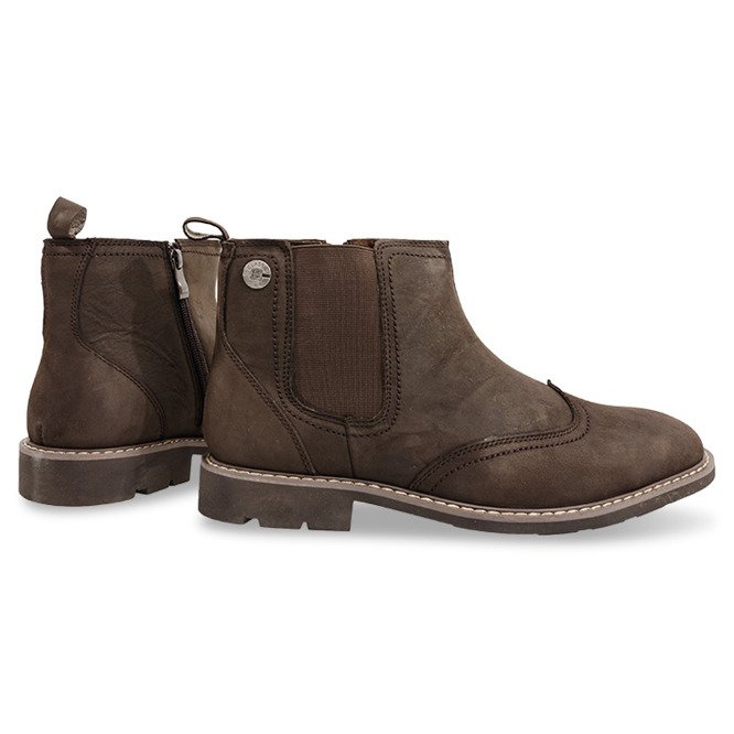 Bottes Chaudes Hautes Attachées 4682 Marron brun 1