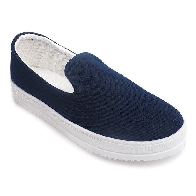 Baskets Slip On M011 Bleu Marine 1