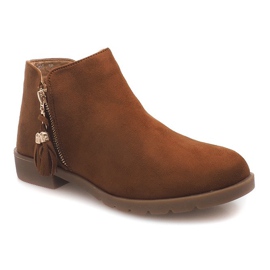 Bottines Daim Jodhpur 8565 Camel brun 3