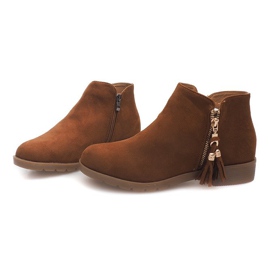 Bottines Daim Jodhpur 8565 Camel brun 1