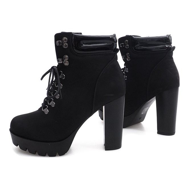 Bottines Cravates Travailleurs CL112 Noir le noir 1