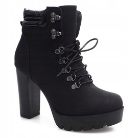 Bottines Cravates Travailleurs CL112 Noir 2