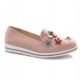 Escarpins compensés roses multi-fleurs 1