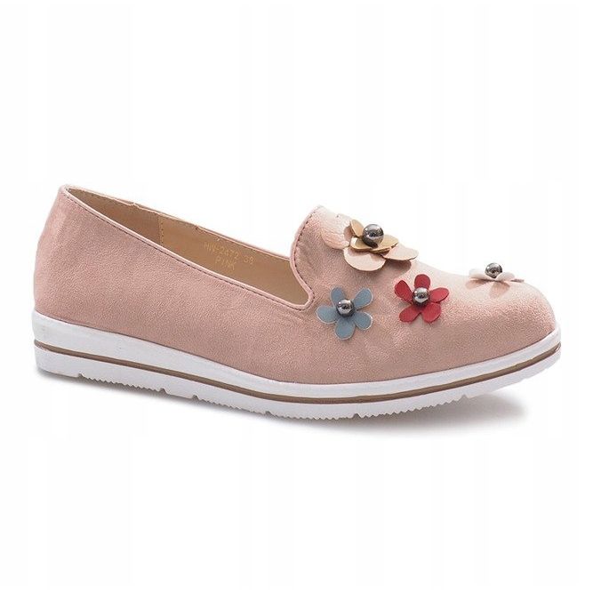 Escarpins compensés roses multi-fleurs 1