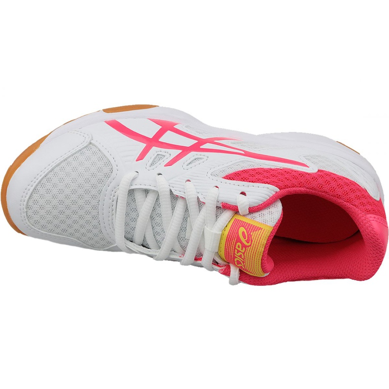 Asics Upcourt 3 Gs Jr 1074A005-104 chaussures de volley-ball multicolore blanche 2