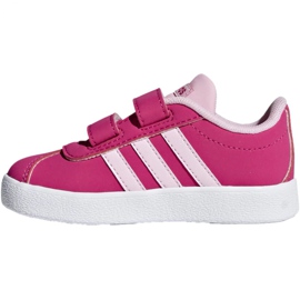 Adidas Vl Court 2.0 Cmf Jr F36406 chaussures rose 2