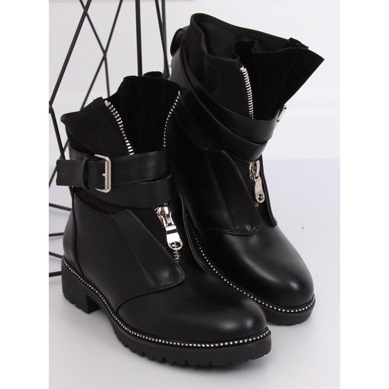 Bottes militaires noires NC821 Noir le noir 1
