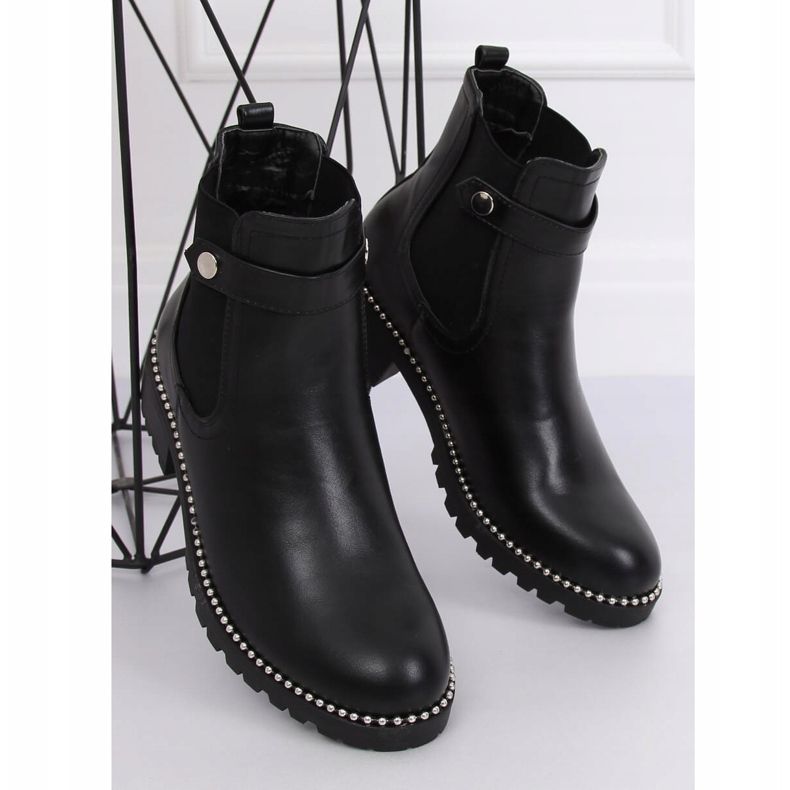 Bottines noires pour femmes Bottines Jodhpur NC886 Noir 1