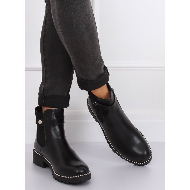 Bottines noires pour femmes Bottines Jodhpur NC886 Noir 2