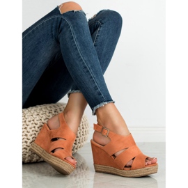 Best Shoes Sandales Espadrilles Orange 2