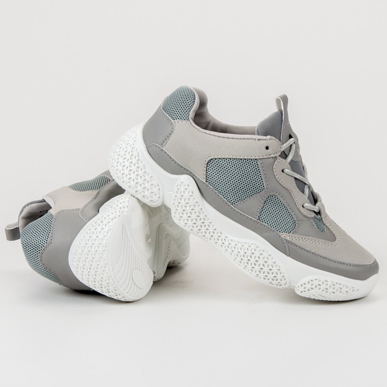 SHELOVET Baskets grises à la mode 1 SHELOVET Baskets grises à la mode 1