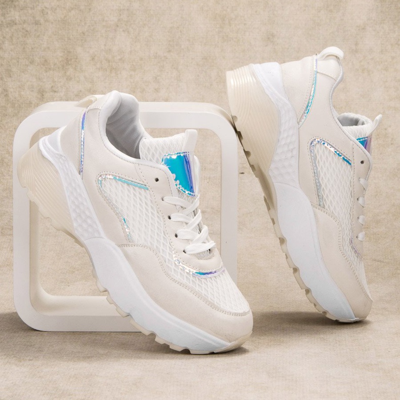 SHELOVET Chaussures de sport pour femmes blanc 2