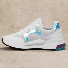 SHELOVET Chaussures de sport confortables blanc 1