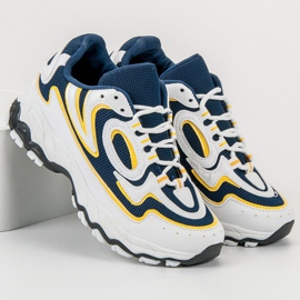 Kayla Chaussures de sport pour femmes blanche bleu 2