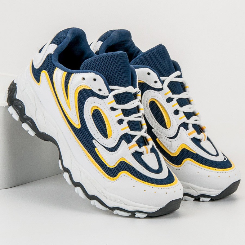 Kayla Chaussures de sport pour femmes blanc bleu 2