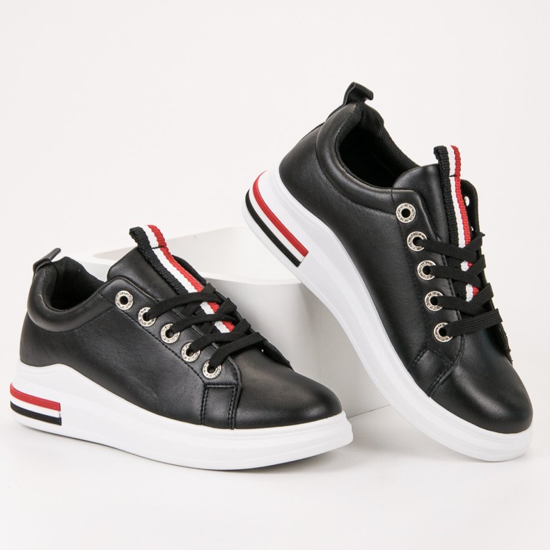 SHELOVET Chaussures de sport noires 1