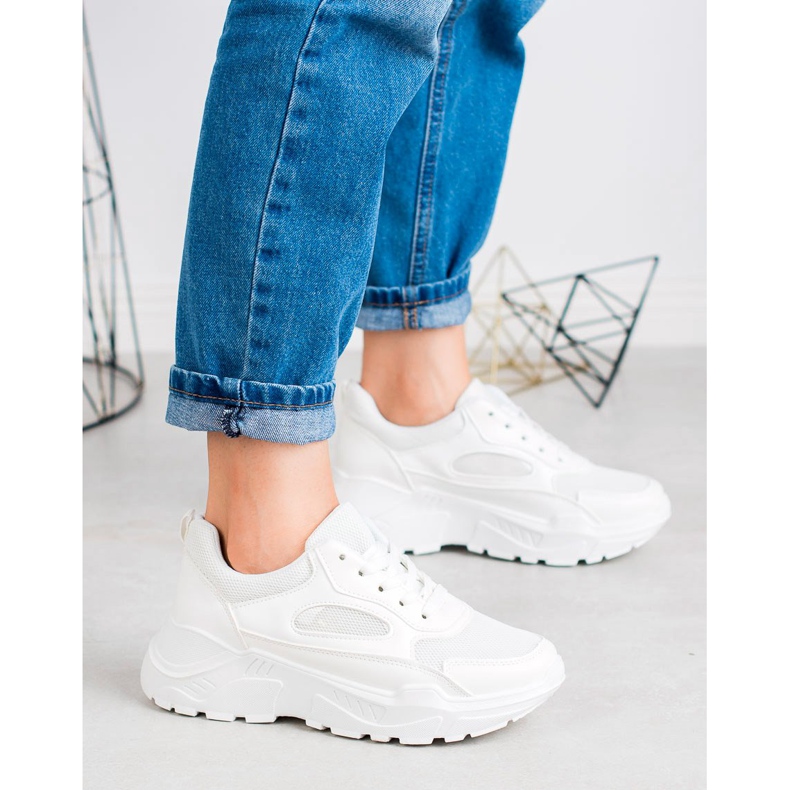 SHELOVET Baskets à la mode blanche 1