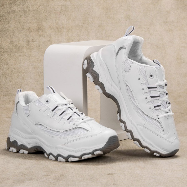 SHELOVET Chaussures de sport confortables blanc 1