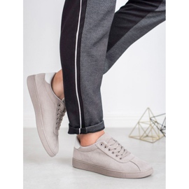 Ideal Shoes Chaussures à lacets grises 1