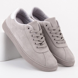 Ideal Shoes Chaussures à lacets grises 2