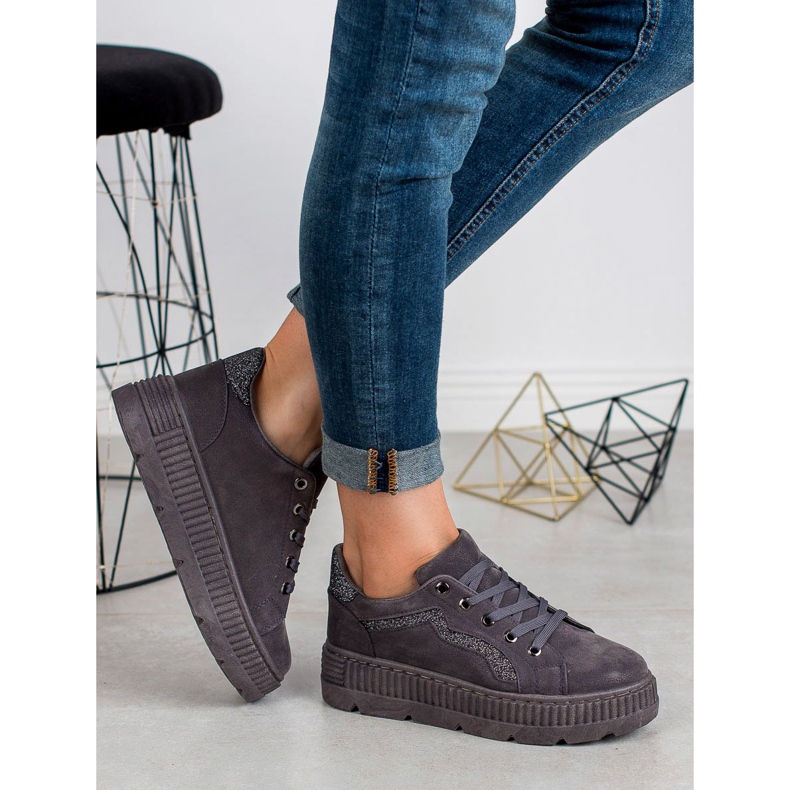 SHELOVET Baskets grises 1 SHELOVET Baskets grises 1