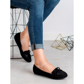 Ch. Creation Ballerines en daim le noir 2