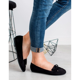 Ch. Creation Ballerines en daim le noir 3