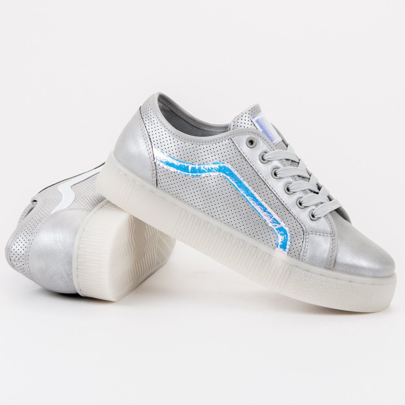 SHELOVET Chaussures décontractées pour femmes gris 1