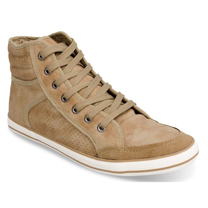 Baskets boxer montantes 501 camel brun 2