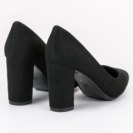 SHELOVET Escarpins en daim le noir 1