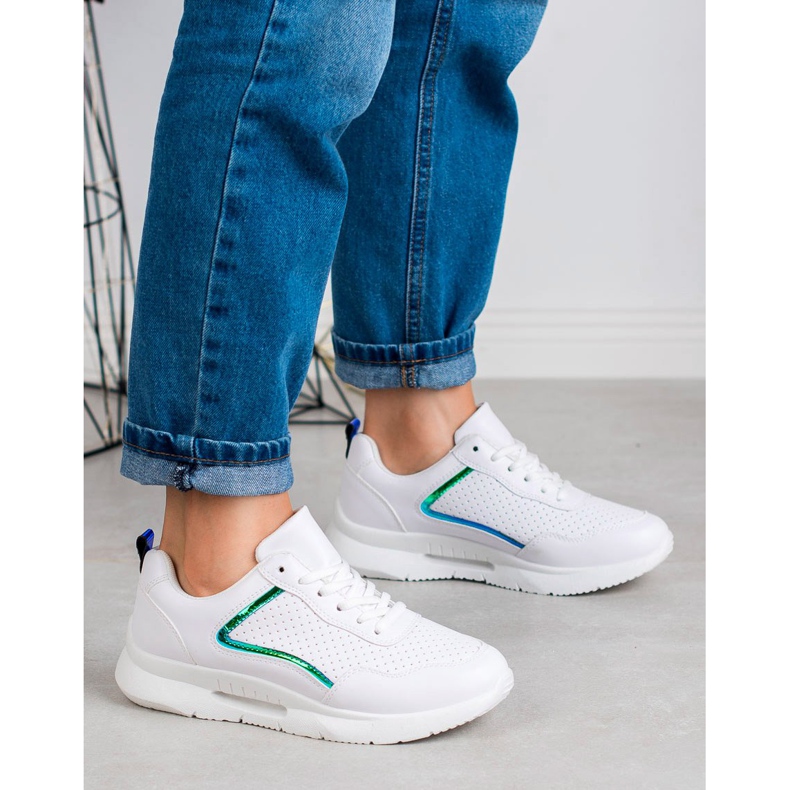 SHELOVET Chaussures de sport pour femmes blanche 2