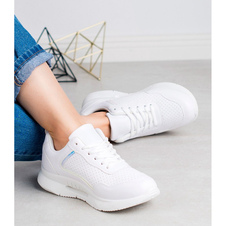 SHELOVET Chaussures de sport pour femmes blanc 2