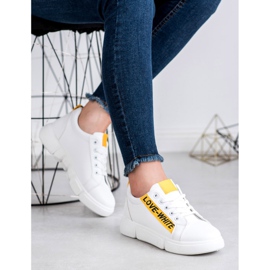 Jumex Chaussures de sport confortables blanche 1