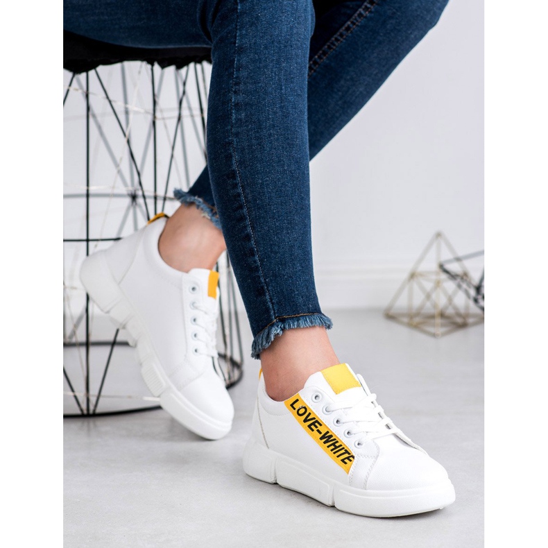 Jumex Chaussures de sport confortables blanche 1