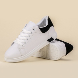 Ideal Shoes Chaussures de sport pour femmes blanche 1