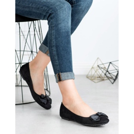 Nio Nio Ballerine Avec Noeud noir 1