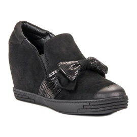 Vinceza Chaussures compensées Vices le noir 2