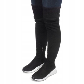 Bottines Semelles Blanches 6680-PG Noir le noir 1