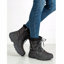 Arrigo Bello Bottes de neige chaudes noir 1