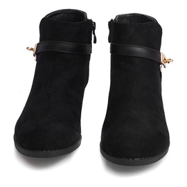 Bottines En Daim Avec Boucle Y601 Noir le noir 3