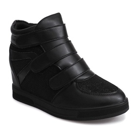 Baskets Compensées 7776 Noir le noir 3
