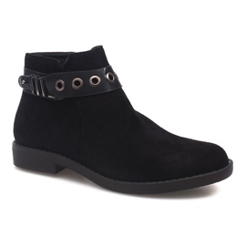 Bottes en daim QL-36 Noir 1