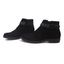 Bottes en daim QL-36 Noir le noir 2
