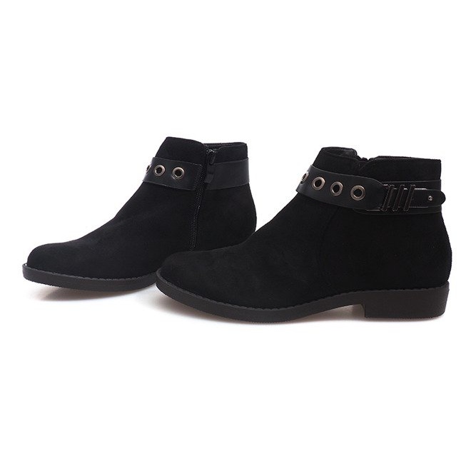 Bottes en daim QL-36 Noir 2