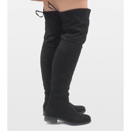 N/M Bottes isolées en daim noir 380-1 le noir 3